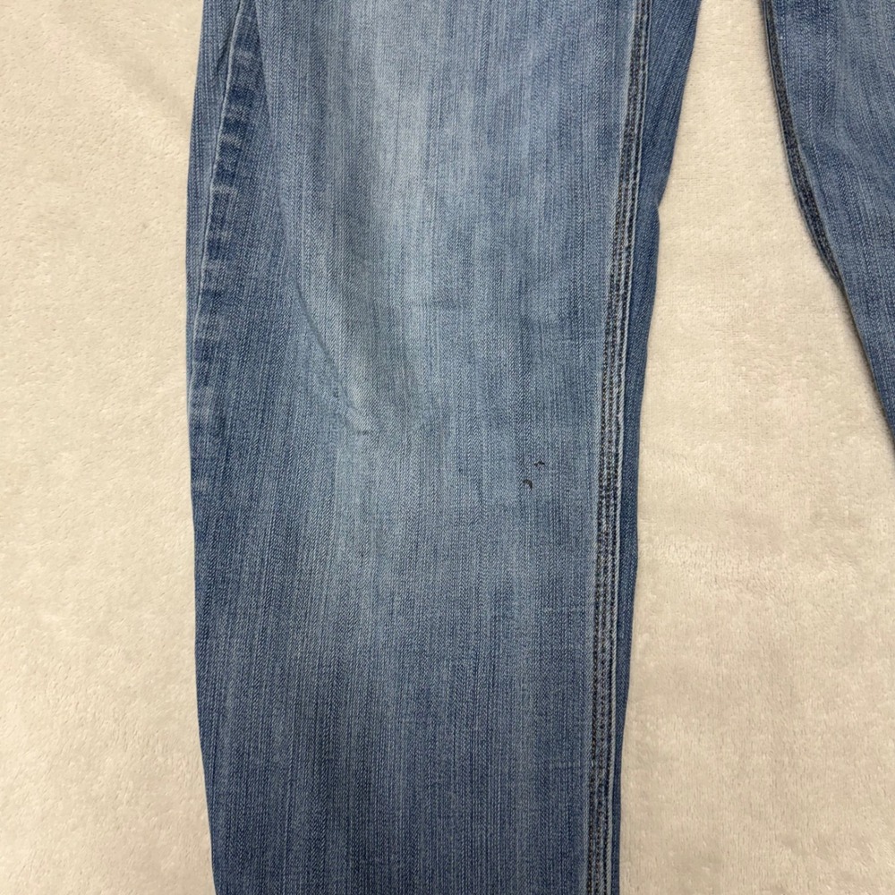Duluth Trading Co Ballroom Double Flex Slim Fit Jeans Blue 38x32 Light Wash Mens - Picture 7 of 14